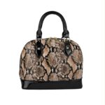 Bolso de Mano Domo Sintético con Frontal Animal Print y 2 Cremalleras Enterizas para Mujer - Imagen 3