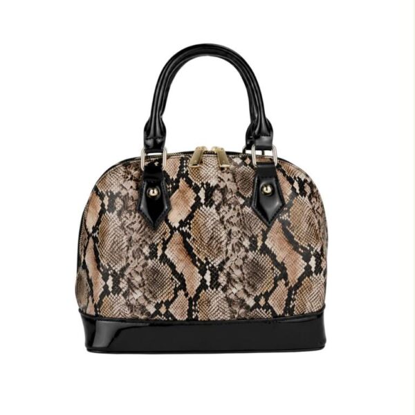 Bolso de Mano Domo Sintético con Frontal Animal Print y 2 Cremalleras Enterizas para Mujer - Imagen 3