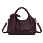 Bolso de Mano Sintético Coveri Collection con Lazo Decorativo y Asas Cortas Trenzadas - Imagen 2