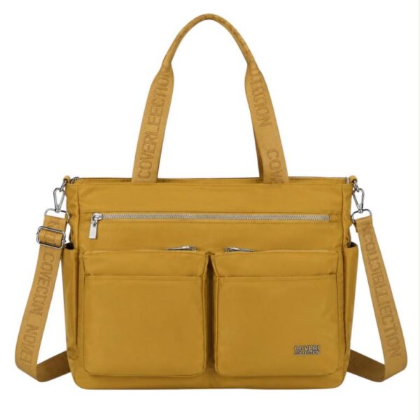 Amplio Bolso de Hombro en Nylon para Mujer con 9 Compartimentos y Gran Calidad Coveri Collection - Imagen 5