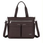 Amplio Bolso de Hombro en Nylon para Mujer con 9 Compartimentos y Gran Calidad Coveri Collection - Imagen 3