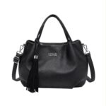 Bolso de Mano Sintético Coveri Collection con Flecos Decorativos y Bolsillo Trasero Mujer - Imagen 5