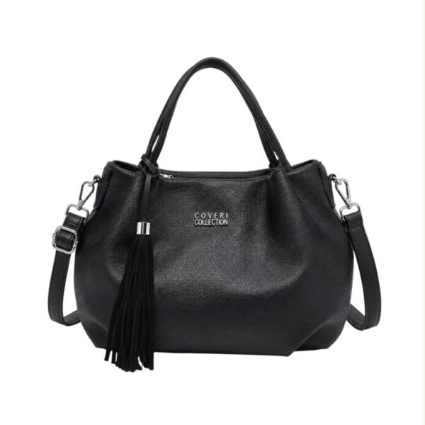 Bolso de Mano Sintético Coveri Collection con Flecos Decorativos y Bolsillo Trasero Mujer - Imagen 5