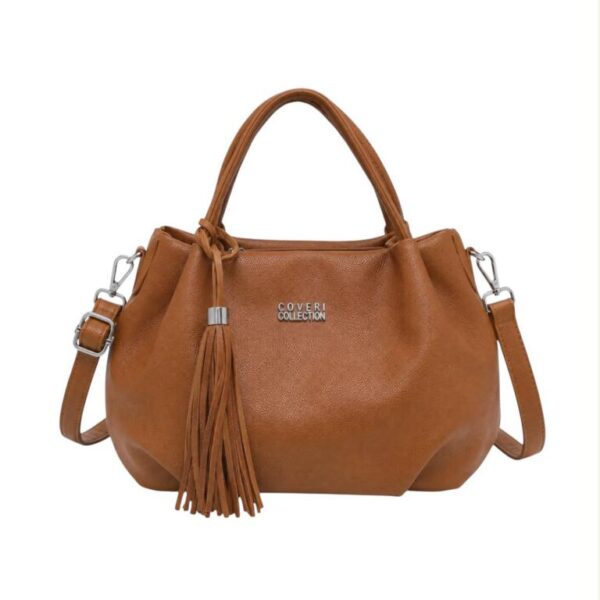 Bolso de Mano Sintético Coveri Collection con Flecos Decorativos y Bolsillo Trasero Mujer - Imagen 2