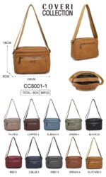 Bolso Bandolera Sintético Coveri Collection con 5 Bolsillos con Cremallera para Mujer - Imagen 9