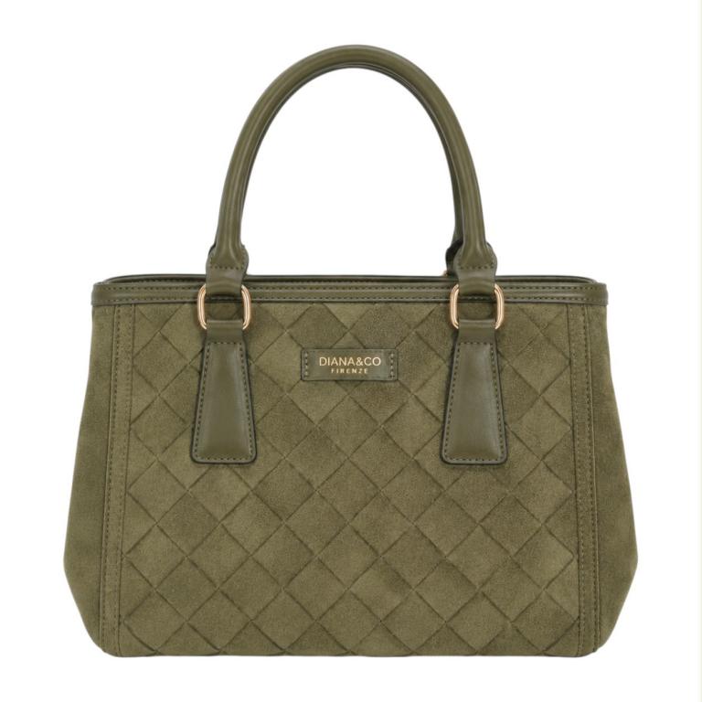 CGDHJ113-3-G Bolso de Mano Sintético Diana & Co Firenze con Frontal Trenzado y Estilo Serraje Mujer - Imagen 1