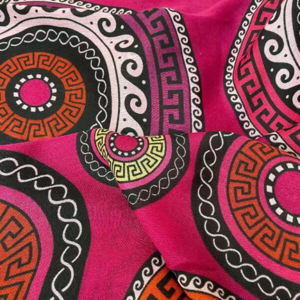 Alegre Bufanda de Algodón para Mujer con Diseño Círculos Originales - Imagen 11