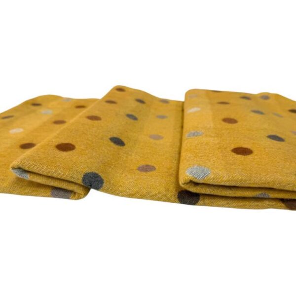 Bufanda Reversible de Lana para Mujer con Flecos Decorativos y Diseño de Lunares - Imagen 9
