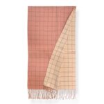 Bufanda Reversible de Lana para Mujer con Flecos Decorativos y Diseño de Rayas - Imagen 3