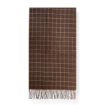 Bufanda Reversible de Lana para Mujer con Flecos Decorativos y Diseño de Rayas - Imagen 6