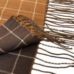 Bufanda Reversible de Lana para Mujer con Flecos Decorativos y Diseño de Rayas - Imagen 9