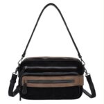 Bolso Bandolera Sintético Bicolor con 5 Compartimentos con Cremallera y Gran Calidad Mujer - Imagen 4