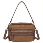 Bolso Bandolera Sintético Bicolor con 5 Compartimentos con Cremallera y Gran Calidad Mujer - Imagen 2