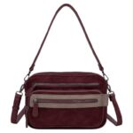 Bolso Bandolera Sintético Bicolor con 5 Compartimentos con Cremallera y Gran Calidad Mujer - Imagen 3