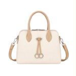 Bolso de Mano Sintético de Mujer con Frontal Decorativo, Bolsillo Trasero y 3 Cremalleras