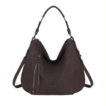 Bolso de Hombro Hobo en Nylon Nazareno Gabrielli con Bolsillos Exteriores de Cremallera Mujer - Imagen 4