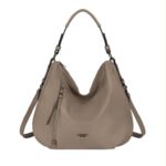 Bolso de Hombro Hobo en Nylon Nazareno Gabrielli con Bolsillos Exteriores de Cremallera Mujer - Imagen 3
