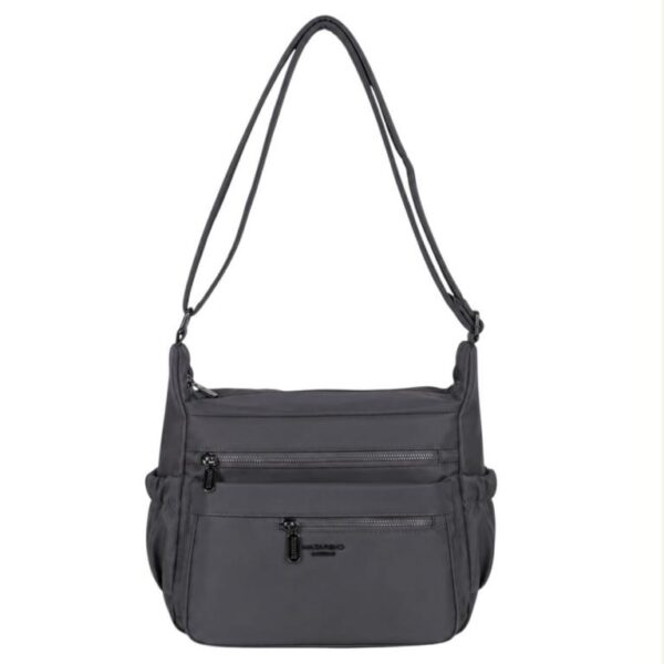 Bolso de Hombro en Nylon Nazareno Gabrielli con Multicompartimentos Exteriores Mujer - Imagen 5