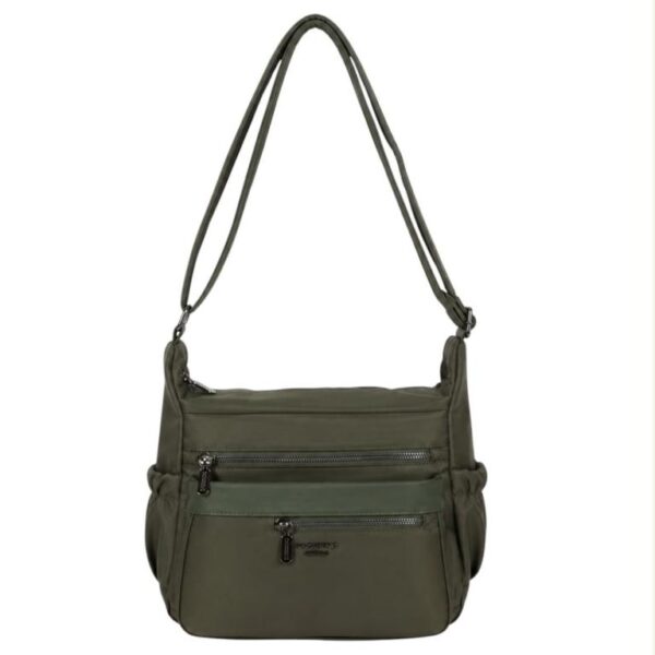 Bolso de Hombro en Nylon Nazareno Gabrielli con Multicompartimentos Exteriores Mujer - Imagen 7