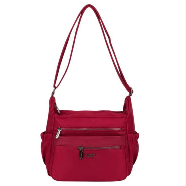 Bolso de Hombro en Nylon Nazareno Gabrielli con Multicompartimentos Exteriores Mujer - Imagen 9