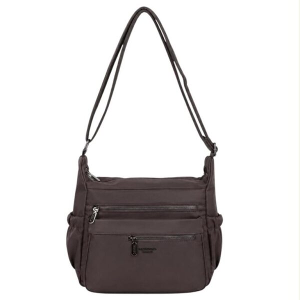 Bolso de Hombro en Nylon Nazareno Gabrielli con Multicompartimentos Exteriores Mujer - Imagen 4