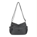 Bolso de Hombro en Nylon para Mujer Nazareno Gabrielli con 7 Compartimentos Organizadores - Imagen 4