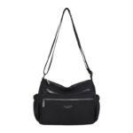 Bolso de Hombro en Nylon para Mujer Nazareno Gabrielli con 7 Compartimentos Organizadores - Imagen 5