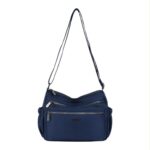 Bolso de Hombro en Nylon para Mujer Nazareno Gabrielli con 7 Compartimentos Organizadores - Imagen 8