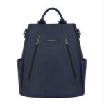 Mochila Antirrobo en Nylon para Mujer Nazareno Gabrielli con 2 Bolsillos Frontales - Imagen 8