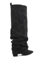 Botas Altas de Mujer con Diseño Fruncido y Punta Afilada - Imagen 6