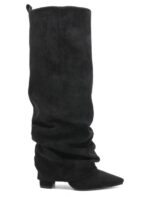 Botas Altas de Mujer con Diseño Fruncido y Punta Afilada - Imagen 4