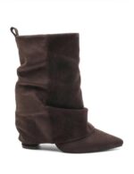 Botines de Mujer con Diseño Caña Arrugada y Puntera Afilada - Imagen 6