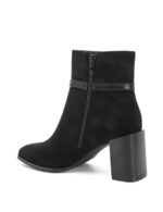 Botines de Mujer con Bloque de Tacón y Elegante Detalle Dorado - Imagen 8