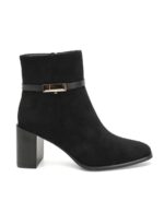 Botines de Mujer con Bloque de Tacón y Elegante Detalle Dorado - Imagen 6