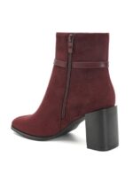 Botines de Mujer con Bloque de Tacón y Elegante Detalle Dorado - Imagen 7