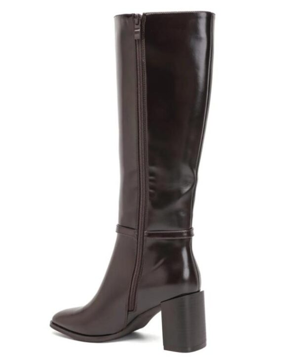 Botas Altas de Mujer con Bloque de Tacón y Bonito Detalle Dorado - Imagen 7