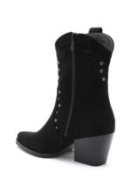 Botines de Mujer Estilo Cowboy con Tachuelas Decorativas Plateadas y Bloque de Tacón - Imagen 15