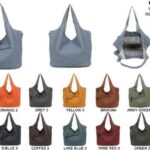 Bolso de Hombro Sintético para Mujer con Bolsillo Frontal, Bolsito Bandolera Extra y Monedero Circular