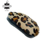 Monedero en Piel Italiana con Pelito, Diseño Frontal Animal Print y 2 Cremalleras Mujer - Imagen 7
