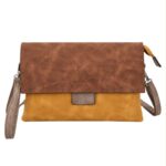 Bolso Bandolera Tricolor Sintético de Mujer con Asa Corta de Mano y Varios Compartimentos - Imagen 4