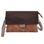 Bolso Bandolera Tricolor Sintético de Mujer con Asa Corta de Mano y Varios Compartimentos - Imagen 8