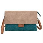 Bolso Bandolera Tricolor Sintético de Mujer con Asa Corta de Mano y Varios Compartimentos - Imagen 11