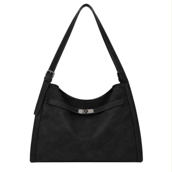 Bolso de Hombro Sintético Tipo Hobo con Manivela de Giro Frontal + Bolso Bandolera Mujer - Imagen 4