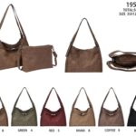 Bolso de Hombro Sintético Tipo Hobo con Manivela de Giro Frontal + Bolso Bandolera Mujer