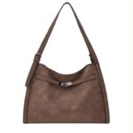 Bolso de Hombro Sintético Tipo Hobo con Manivela de Giro Frontal + Bolso Bandolera Mujer - Imagen 3