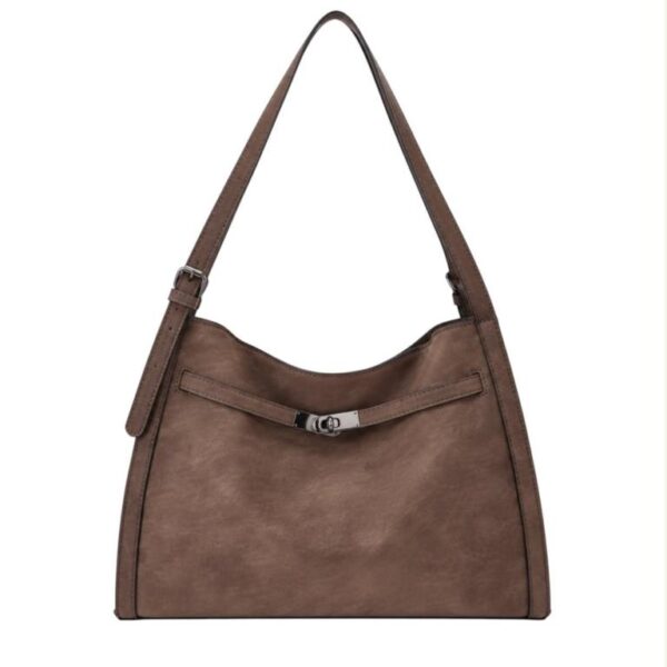 Bolso de Hombro Sintético Tipo Hobo con Manivela de Giro Frontal + Bolso Bandolera Mujer - Imagen 3