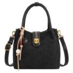 Bolso de Mano Sintético con Mini Solapa y Compartimentos Internos para Mujer - Imagen 4