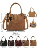 Bolso de Mano Sintético con Mini Solapa y Compartimentos Internos para Mujer - Imagen 6