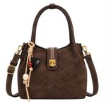 Bolso de Mano Sintético con Mini Solapa y Compartimentos Internos para Mujer - Imagen 5