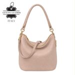 Bolso de Hombro de Mujer Piel Italiana con Cremalleras Laterales Decorativas - Imagen 6
